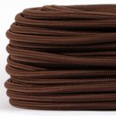 Textilkabel Stoffkabel braun 3-adrig 3x0,75...