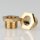 M10x1 Trompeten-Nippel 6-kant 12x8 Länge 6mm Messing ohne Profil/Verdrehschutz