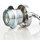 E27 Lampen Kettenpendel verchromt 1m lang mit Metall Baldachin Tulpenform