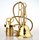 E27 Lampen Kettenpendel messing poliert 1m lang mit Metall Baldachin Tulpenform