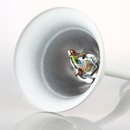 E27 Lampen Kettenpendel weiß 1m lang mit Metall Baldachin Tulpenform