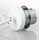 E27 Lampen Kettenpendel weiß 1m lang mit Metall Baldachin Tulpenform
