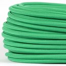 Textilkabel Stoffkabel grün 3-adrig 3x0,75...