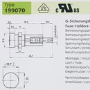 SIBA 199070 Sicherungshalter für 5x20 Feinsicherung löt und steckbar