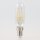 Sigor E14 LED Filament Röhrenlampe T25 klar 2,5W = (25W) 250lm warmweiß