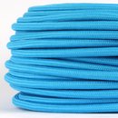 Textilkabel Stoffkabel hellblau 3-adrig 3x0,75...