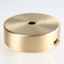 1-Loch Lampen-Baldachin Metall 80x25mm Messing matt ohne...