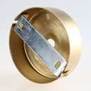 1-Loch Lampen-Baldachin Metall 80x25mm Messing matt ohne...