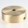1-Loch Lampen-Baldachin Metall 80x25mm Messing matt ohne Zugentlaster für 1 Lampenpendel