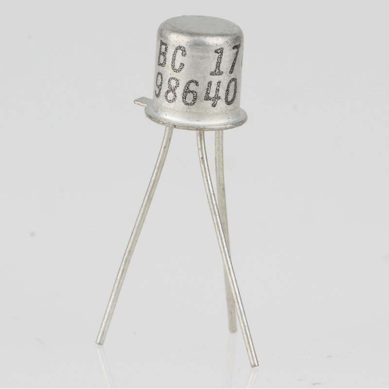 10 Transistors BC178A PNP - Thomson, TO-18, Vce 25V, Ic 0.2A - Neufs
