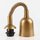 E27 Rollyzug Lampen Leuchtenpendel Kunststoff gold 40-120cm lang mit Baldachin