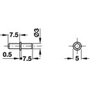 Häfele Bodenträger H3101 für Holz 3mm Stahl glanzverzinkt (20 Stück)