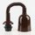 E27 Rollyzug Lampen Leuchtenpendel Kunststoff braun 40-120cm lang mit Baldachin