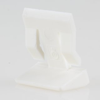 Häfele Bodenträger H3107 für Glasböden 5mm KU weiß mit...