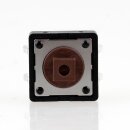 Mini Taster Print Platinentaster 1xEIN 12x12mm liegend 7,3mm mit Knebel