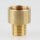 M10x1 AG auf M13x1 IG Reduzier-Nippel Kopfstück Gewinde-Adapter 15x18mm Messing roh