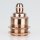 E27 Vintage Metall Lampenfassung Bronze mit Klemmnippel Zugentlaster und 2 Schraubringe