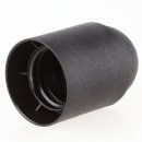 E27 Kunststoff Fassung schwarz ohne Außengewinde M10x1 IG 250V/4A Thermoplast