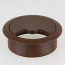 Häfele Kabeldurchführung Kabeldurchlass rund 60mm Kunststoff braun