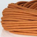 Textilkabel Stoffkabel englisch gold 3-adrig 3x0,75...