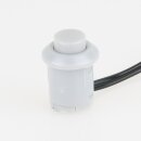 Häfele Druckschalter mit Zuleitung silber für 12mm Bohrloch 12-24V