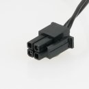 Häfele Loox Druckschalter Schwarz mit Zuleitung für 12mm Bohrloch und 12-24V Spannung