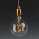 Danlamp E27 Deko LED Glühbirne Mega Edison Gold Lampe 125mm 240V/2,5W 2000K 150 Lumen