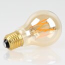 Danlamp E27 Deko LED Glühbirne Standard De Luxe Gold 60mm 240V/2W 2000K 100 Lumen