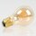 Danlamp E27 Deko LED Glühbirne Standard De Luxe Gold 60mm 240V/2W 2000K 100 Lumen