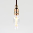 Danlamp E14 Vintage Deko LED Kerzenform klar Lampe 45mm...