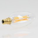 Danlamp E14 Vintage Deko LED Kerzenform klar Lampe 45mm 240V/5,5W