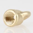Ringnippel Metall Messing roh 18x22mm M10x1 Innengewinde für Lampen und Leuchtenbau