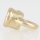 Ringnippel Metall Messing roh 18x22mm M10x1 Innengewinde für Lampen und Leuchtenbau