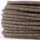 Textilkabel Stoffkabel braun meliert 2-adrig 2x0,75...