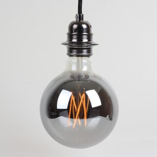 Danlamp E27 Deko LED Glühbirne Mega Edison Smoke Lampe II 125mm 240V/4W 1700K 100 Lumen