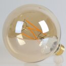 Danlamp E27 Deko LED Glühbirne Mega Edison Gold II Lampe 125mm 240V/4W 2000K 250 Lumen