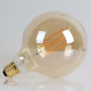 Danlamp E27 Deko LED Glühbirne Mega Edison Gold II Lampe 125mm 240V/4W 2000K 250 Lumen