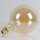 Danlamp E27 Deko LED Glühbirne Mega Edison Gold II Lampe 125mm 240V/4W 2000K 250 Lumen