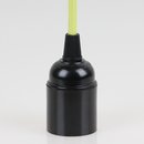 Danlamp Textilkabel 3m limettengrün mit E27 Bakelit...