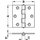 Häfele Scharnier gerollt 63x63mm verzinkt mit losem Stift