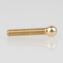 M4 Kugelkopfschraube 25x6mm Messing roh
