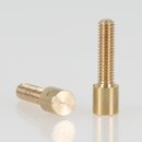 M4 Zylinderkopfschraube 21,5x6mm Messing roh