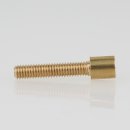 M4 Zylinderkopfschraube 26,5x6mm Messing roh