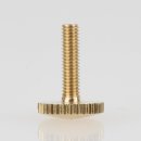 M3 Rändelschrauben 15x10mm Messing roh