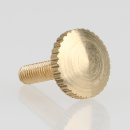 M3 Rändelschrauben 15x10mm Messing roh