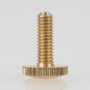 M4 Rändelschrauben 15x10mm Messing roh