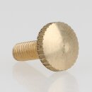 M4 Rändelschrauben 15x10mm Messing roh