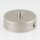 1-Loch Lampen-Baldachin Metall 78x25mm Nickel matt mit Zugentlaster für 1 Lampenpendel