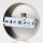 1-Loch Lampen-Baldachin Metall 100x25mm Nickel matt mit Zugentlaster für 1 Lampenpendel