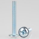 Häfele Gewindeschraube M4 Tellerkopf Kombi-Kreuzschlitz 10x30mm